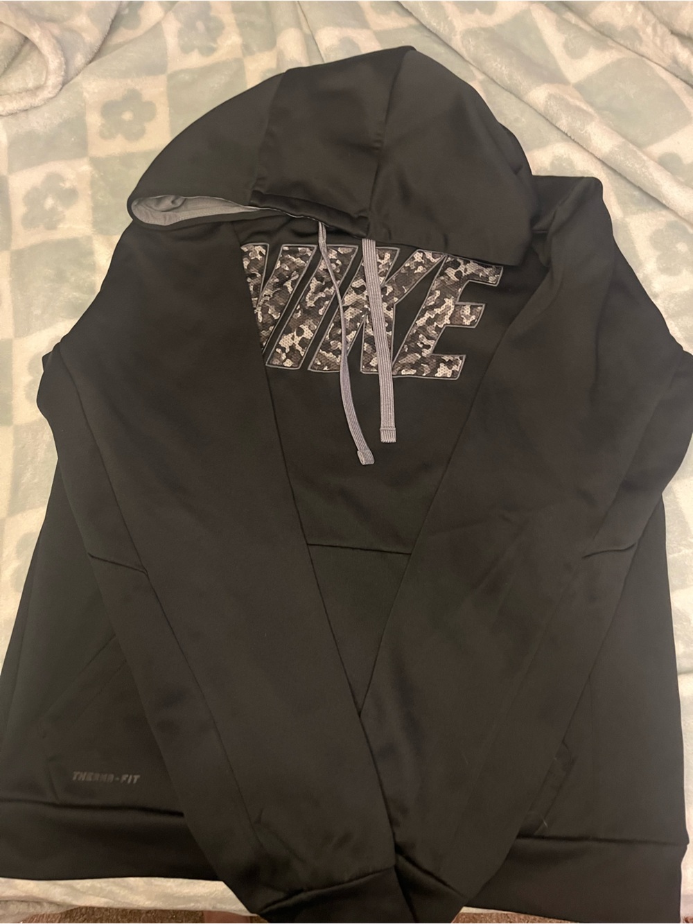 Nike Black Hoodie with Graphic Logo